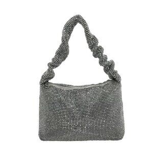 I.N.C International Concepts Silver Mesh Scrunch Shoulder Bag